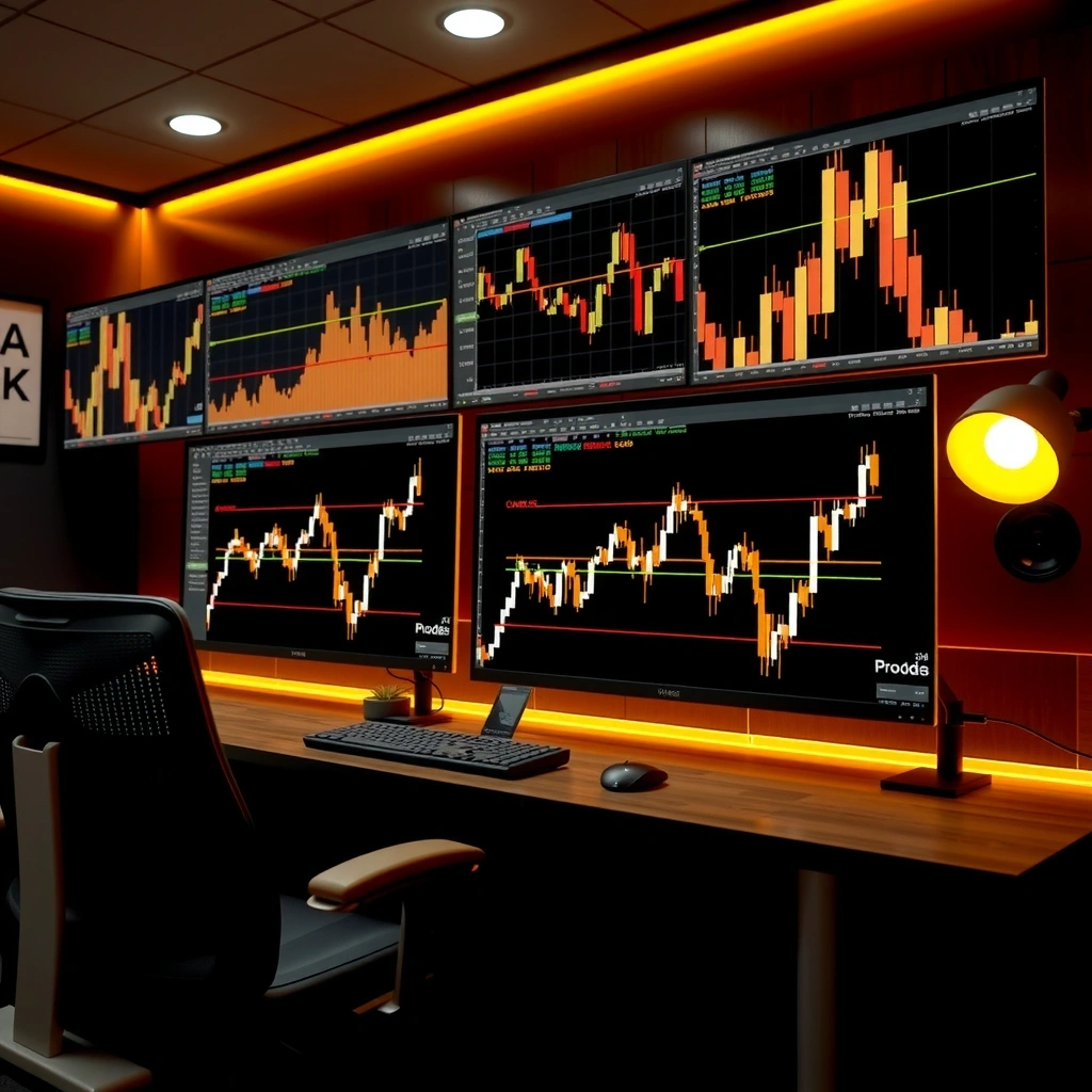 Professional trading simulation interface
